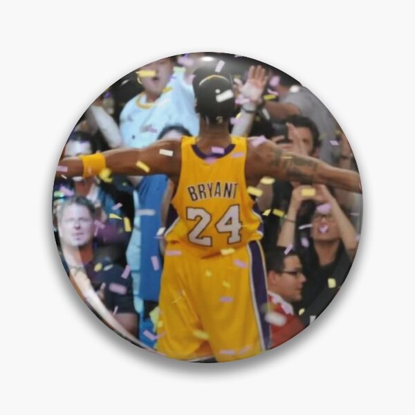 Kobe Bryant in A Dodgers Jersey Enamel Pin 