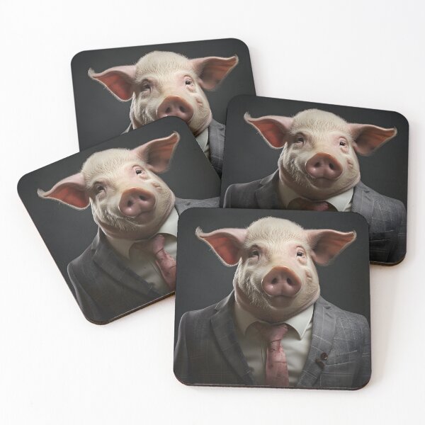 Item preview, Pig in a suit designed and sold by 47T-Shirts.