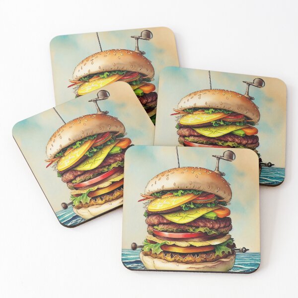 Item preview, Hamburger, hungry, snack, kids, children, delicious, sea, ocean, pirate designed and sold by Cyber Kids.