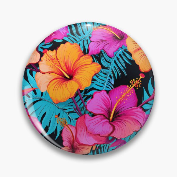 Item preview, Hibiscus Floral Designs Florals-Vibrant Tropical Hibiscus Flowers  designed and sold by madtoyman.