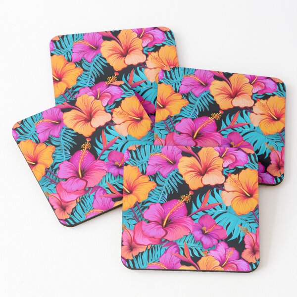 Item preview, Hibiscus Floral Designs Florals-Vibrant Tropical Hibiscus Flowers  designed and sold by madtoyman.