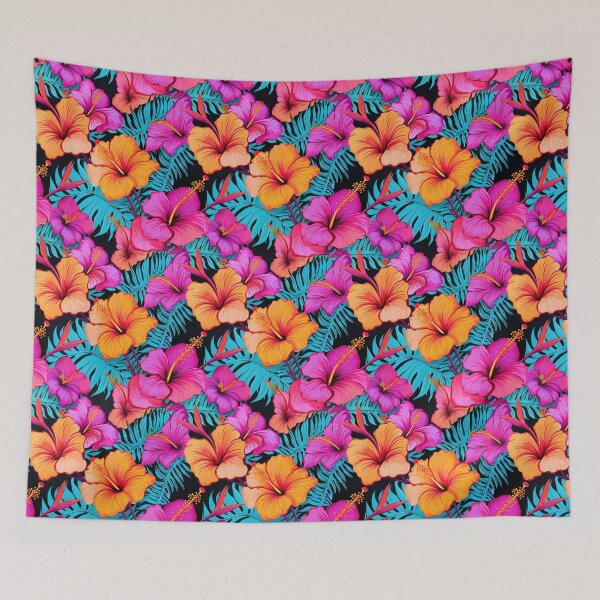 Item preview, Hibiscus Floral Designs Florals-Vibrant Tropical Hibiscus Flowers  designed and sold by madtoyman.