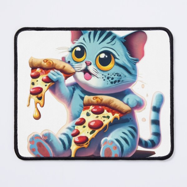 Item preview, Cute Cat Eating Pizza Kitten designed and sold by SpiritSigns.
