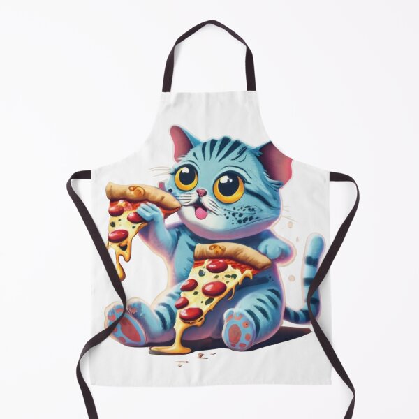 Item preview, Cute Cat Eating Pizza Kitten designed and sold by SpiritSigns.