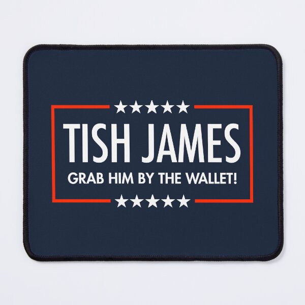 Item preview, Tish James - Grab Him By The Wallet (on blue) designed and sold by Thelittlelord.