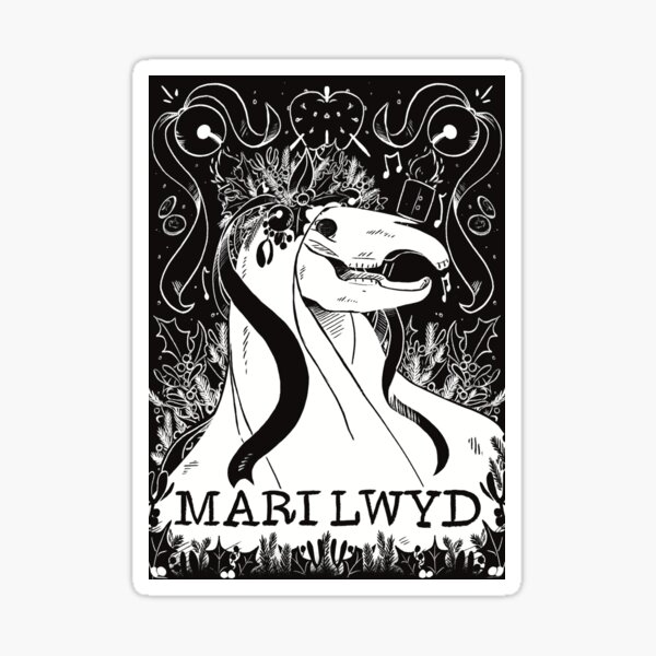 Mari Lwyd Sticker