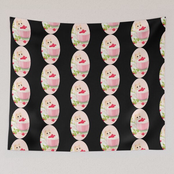 Item preview, Cute cat and raspberry designed and sold by Charmy Design.