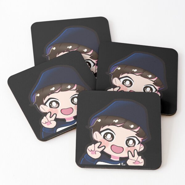 Item preview, BTS Jungkook chibi peeker designed and sold by MilkTeaMari.