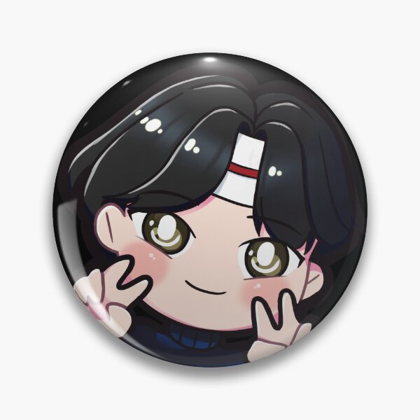 Item preview, BTS Jin chibi peeker designed and sold by MilkTeaMari.