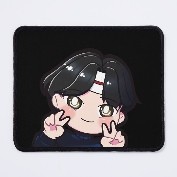 Item preview, BTS Jin chibi peeker designed and sold by MilkTeaMari.