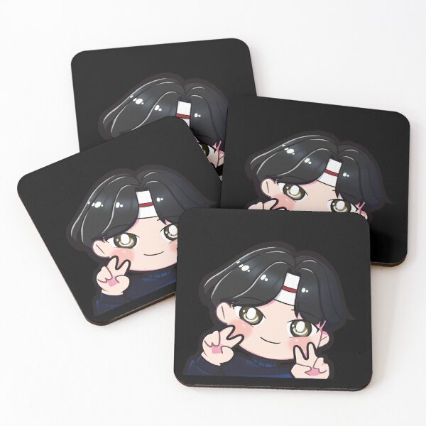 Item preview, BTS Jin chibi peeker designed and sold by MilkTeaMari.