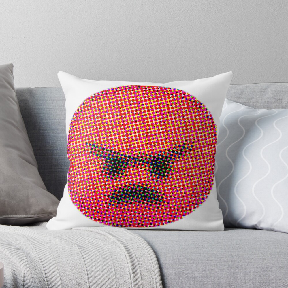 "Emoji Angry (Pouting Face)" Throw Pillow for Sale by Sinnfrey Redbubble