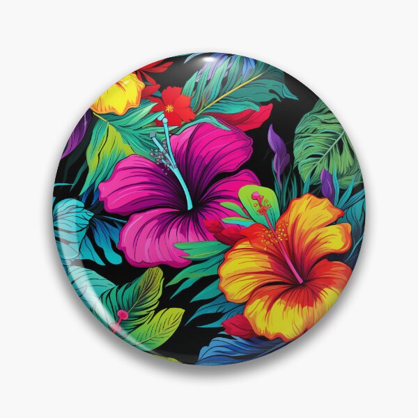 Item preview, Hibiscus Floral Designs Florals-Vibrant Tropical Hibiscus Flowers  designed and sold by madtoyman.