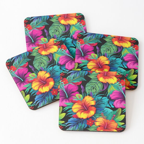 Item preview, Hibiscus Floral Designs Florals-Vibrant Tropical Hibiscus Flowers  designed and sold by madtoyman.