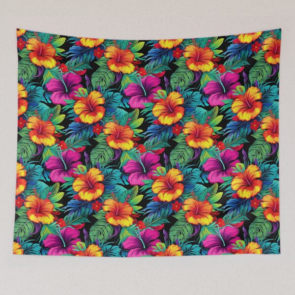 Item preview, Hibiscus Floral Designs Florals-Vibrant Tropical Hibiscus Flowers  designed and sold by madtoyman.