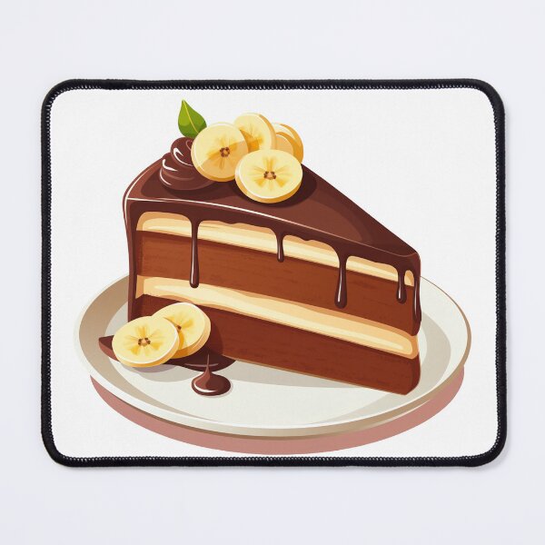 Item preview, Chocolate and banana cake designed and sold by MysticLulaShop.