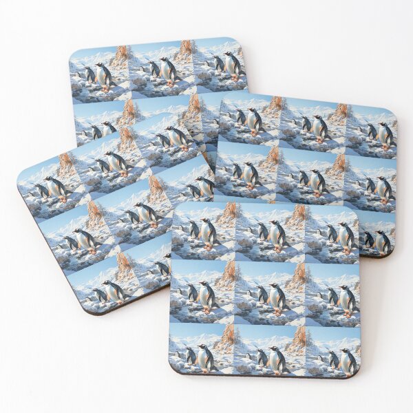 Item preview, Penguins enjoying winter activities  designed and sold by KornUHD.