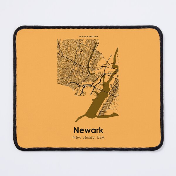 Item preview, Newark, New Jersey, USA, City Road Map designed and sold by 2BROSMAPS1.