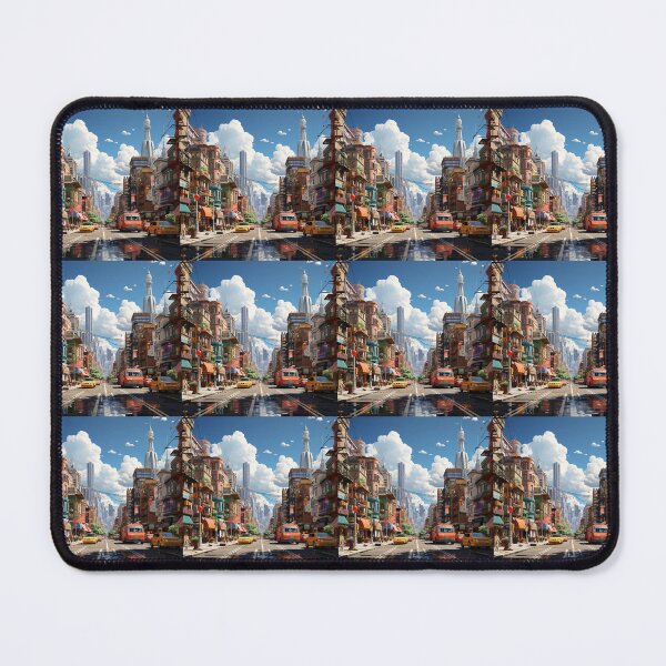 Item preview, Cartoon vehicles in a busy city designed and sold by KornUHD.