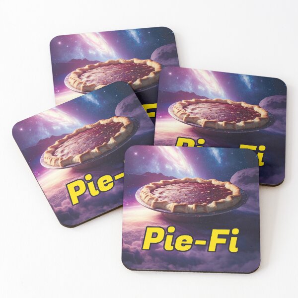 Item preview, Pie-fi. A sci-fi scene with pie floating in space designed and sold by twisted-dot.