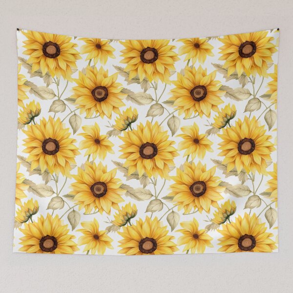Item preview, Embroidered Sunflowers Pattern #4 designed and sold by NatureSight.