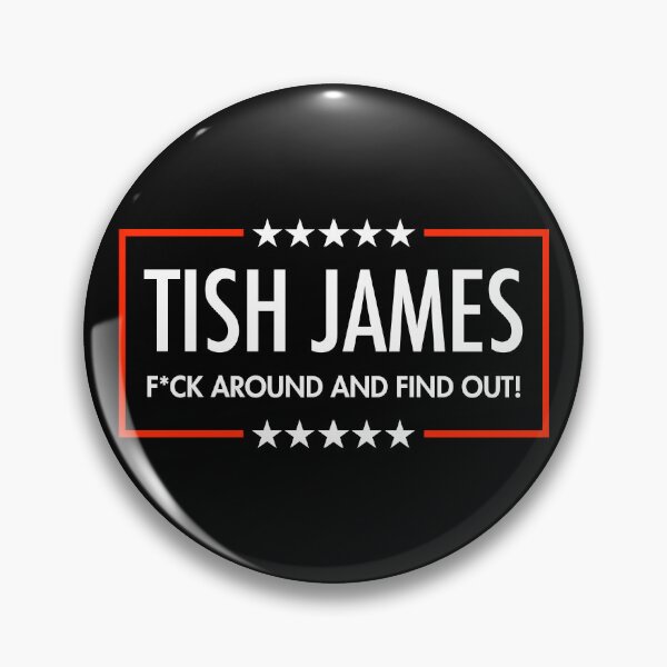Item preview, Tish James - F AROUND AND FIND OUT - censored (on black) designed and sold by Thelittlelord.