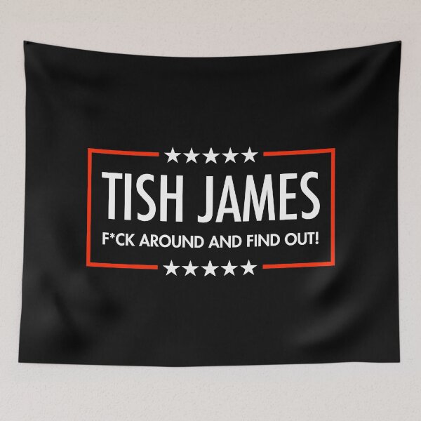 Item preview, Tish James - F AROUND AND FIND OUT - censored (on black) designed and sold by Thelittlelord.