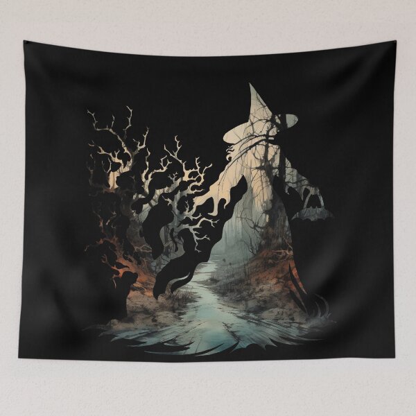 Item preview, Halloween spooky Scary witch Horror Witch designed and sold by AnnaMDesign.