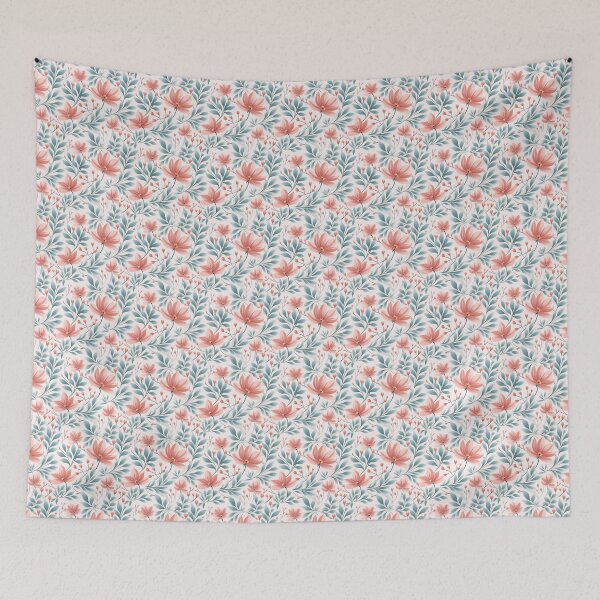 Item preview, Flowers Vintage wallpaper  designed and sold by SasiPen.