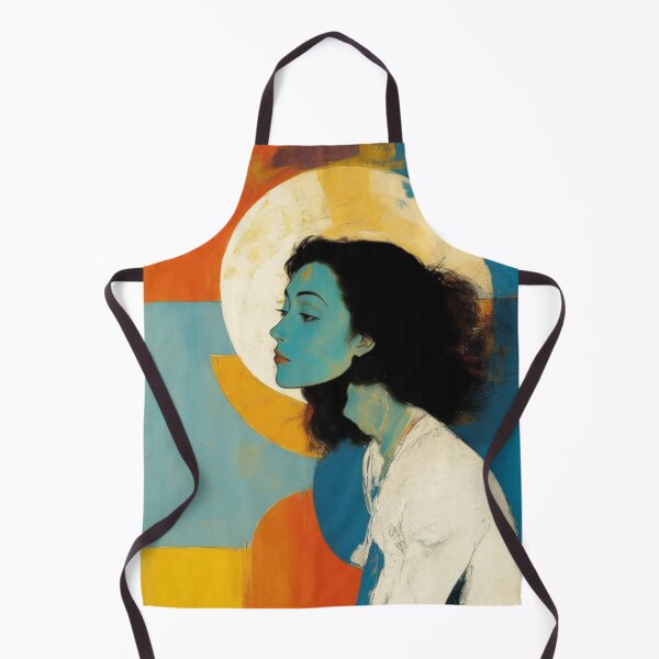 Item preview, Woman with a halo of positive energy in vibrant colours painting designed and sold by Meena-tta.