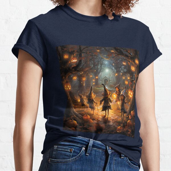 Little Witches at Halloween Classic T-Shirt