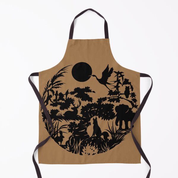 Item preview, Silhouette illustration black color fills the tropical jungle in a circle shape designed and sold by Satakorn.