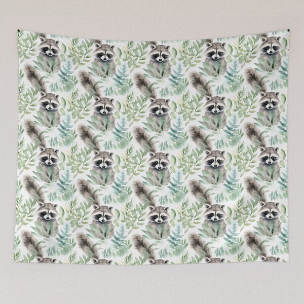 Item preview, Whimsical Guardians: Embracing the Playful Magic of Raccoons designed and sold by qoodesignstudio.
