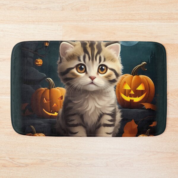 Item preview, Tiny Werewolf Scottish Fold Kitten at Halloween Festival designed and sold by purrfect pattern.