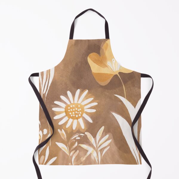 Item preview, Floral Pattern Gold, Brown, White designed and sold by DarNiz.