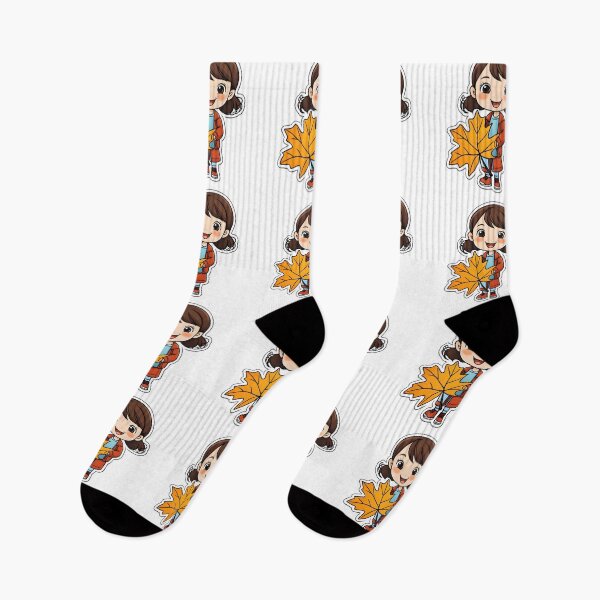Item preview, Girl and her maple leaf , Autumn designed and sold by Chic6395Saby.
