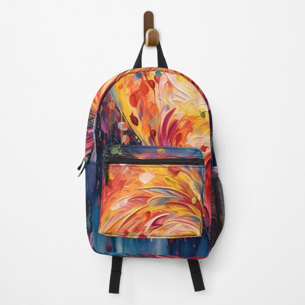 Item preview, colorful abstract swirling painted heart designed and sold by dcrc.