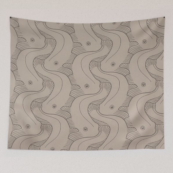 Item preview, Koloman Moser, Fish Pattern designed and sold by NouveauEra.
