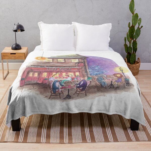 Item preview, Penguins and animals dining under the stars at Cafe Rouge. designed and sold by PenguinGirl-Art.