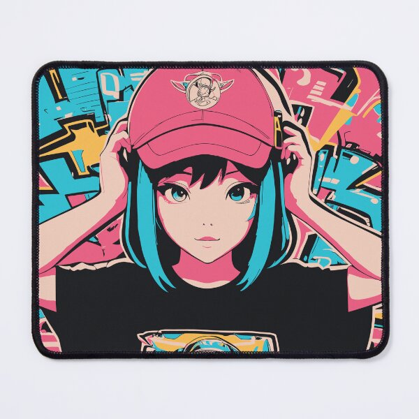 Item preview, Anime kawaii girl with colorful art designed and sold by KimierArt.
