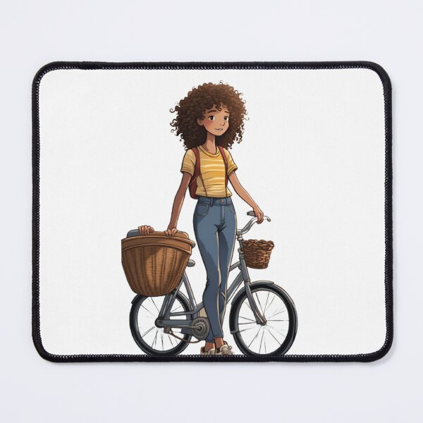 Item preview, girl and her bicycle designed and sold by norachiang.