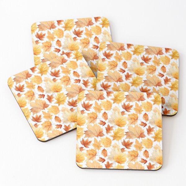 Item preview, Autumnal leaves watercolor pattern #4 designed and sold by NatureSight.