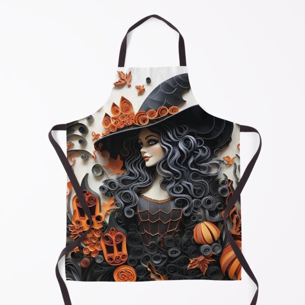 Item preview, paper quilling halloween witch art designed and sold by dcrc.