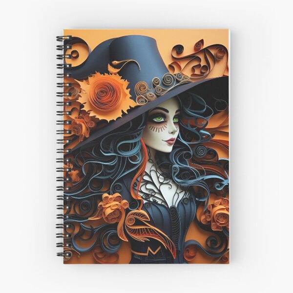 Item preview, paper quilling halloween witch art designed and sold by dcrc.