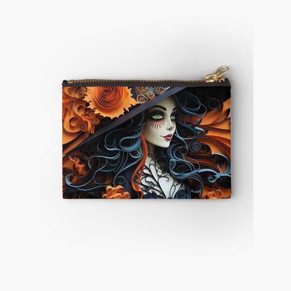 Item preview, paper quilling halloween witch art designed and sold by dcrc.