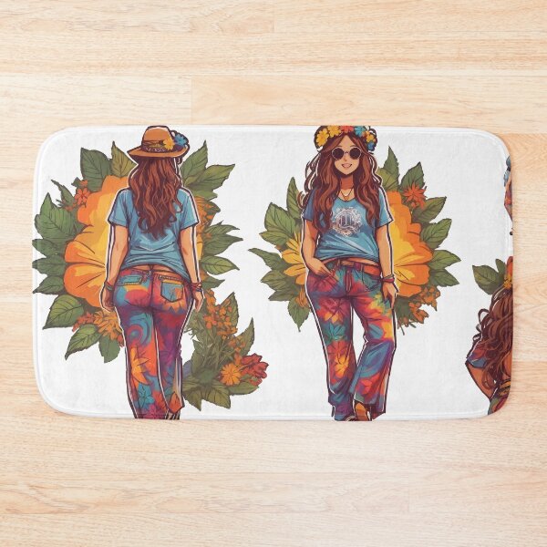 Item preview, Hippie Girl with Thick Thighs Saves Lives Sticker Slap designed and sold by wojysmokes.