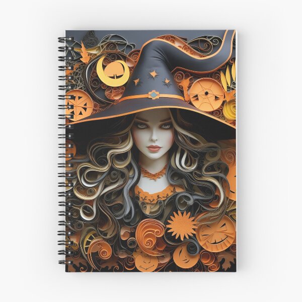 Item preview, paper quilling halloween witch art designed and sold by dcrc.