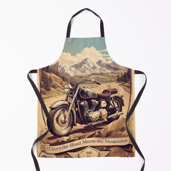 Item preview, Vintage Motorcycle Adventure Poster: Chase the Horizon designed and sold by Ceemko's Vintage Corner.