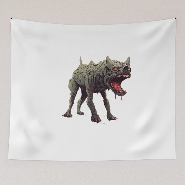 Item preview, Angry zombie dog designed and sold by Tiny-Mess.