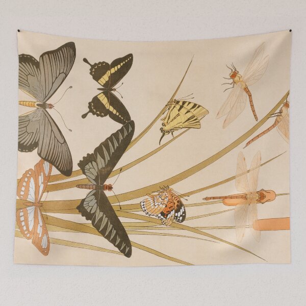 Item preview, Butterflies and Dragonflies Vintage Animal designed and sold by VintageArchive.